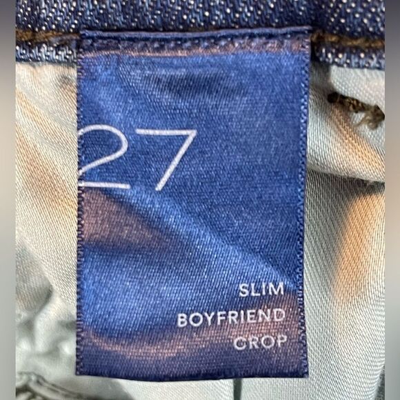 ANTHROPOLOGIE PILCRO slim boyfriend, crop with side stitching 27 - Picture 7 of 8